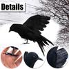 Black Crow Halloween Decoration Realistic Flying Crow Prop For Halloween Yard Garden