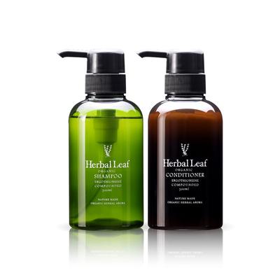 Шампунь-кондиционер Herbal Leaf Organic Highly Amino Naturally Sensitive Scalp 300 мл, сделано в Японии, набор, увлажняющий, увлажняющий, без добавок,