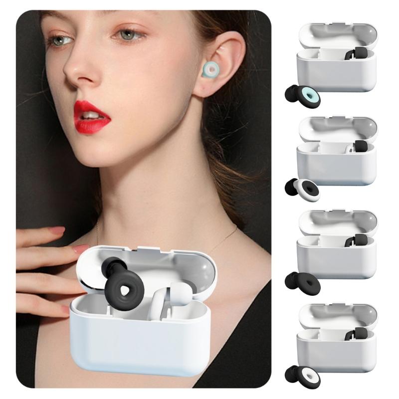 Noise Reduction Silicone Earplugs Anti-noise Hear Protect Ear Plugs Isolate the Noise for Sleep at Ease Working Ear Plug