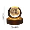 Night Light LED Crystal Ball Table Lamp 3D Moon Planet Galaxy Decor for Home Table Lamp Party Toys for Kids Adult Xmas Gifts