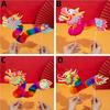 1pc 2025 Year of the Snake Spring Festival Folding Dragon Chinese New Year Ornament DIY Handmade Decoration Pendant