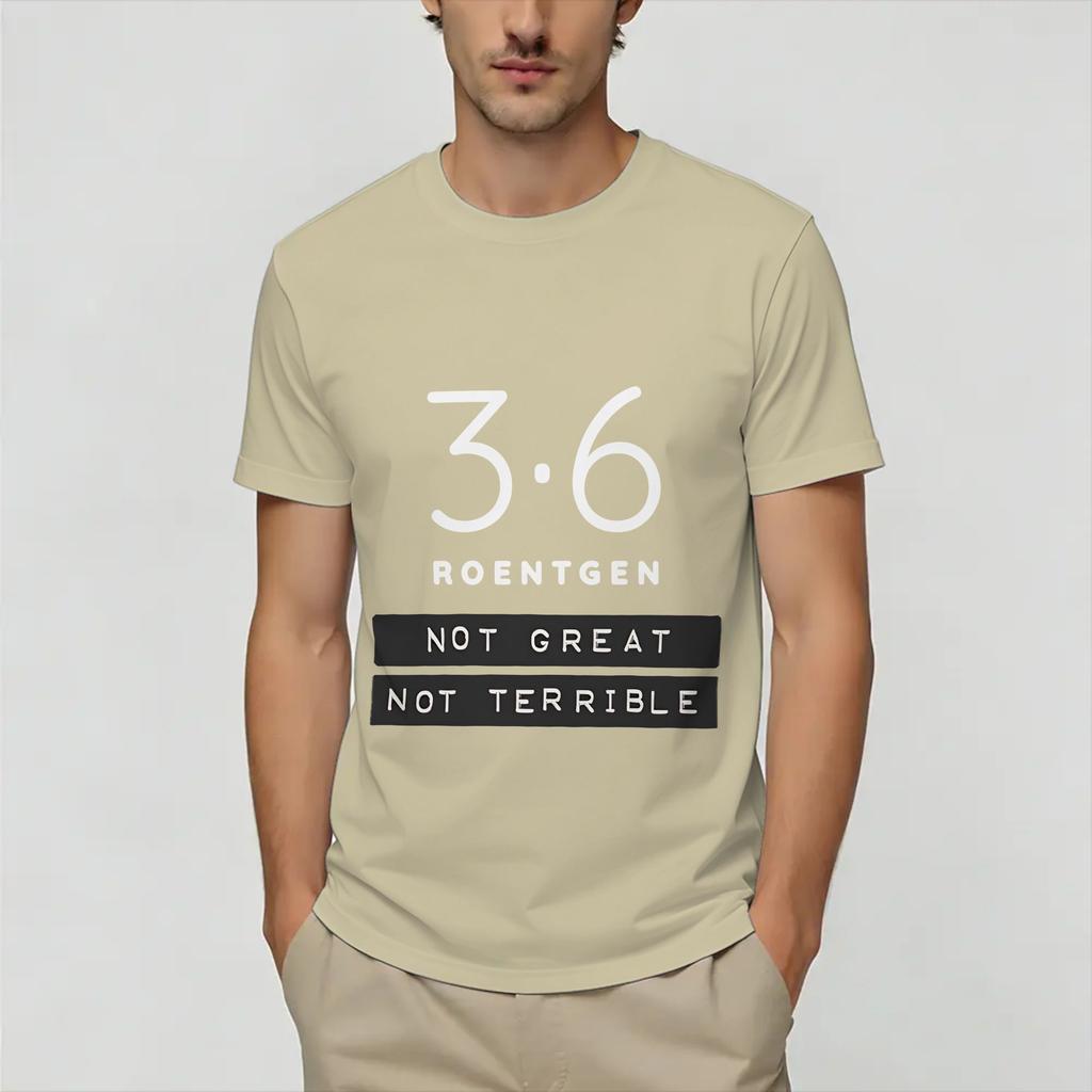Chernobyl 36 Roentgen Unisexs T Shirts Funny Tees Short Sleeve Round Neck TShirts Cotton Graphic Printed Clothing