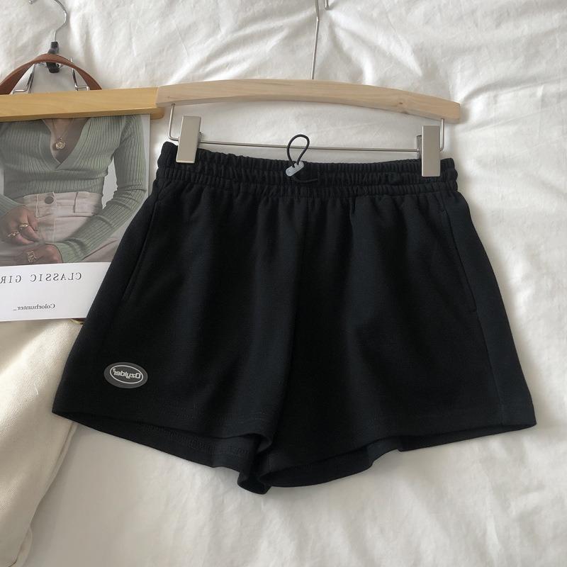Летние дышащие универсальные свободные домашние шорты с широкими штанинами для студентов, спортивные шорты для женщин