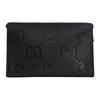 Gucci Jumbo GG Double G logo zipper closure leather clutch large size men's black