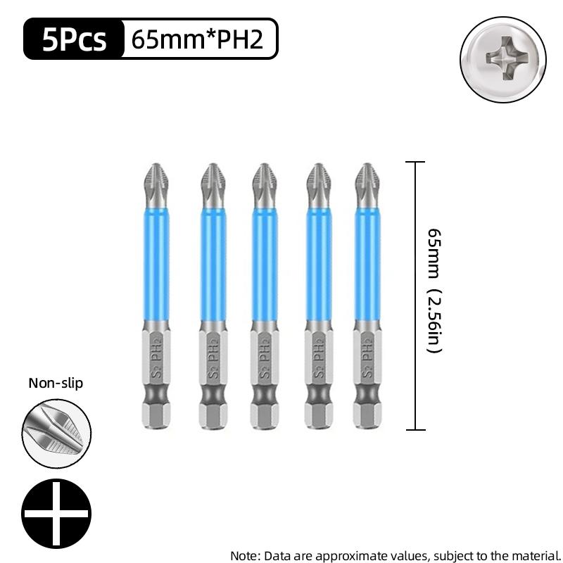 Нескользящие отвертки с крестовой головкой, крестообразная дрель, магнитная отвертка 1/4 дюйма, ручные инструменты PH1/PH2/PH3/PZ1/PZ2/PZ3