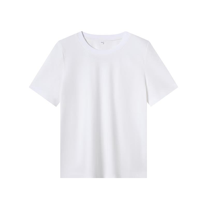 Jingdong Crafted Women's Pure Cotton Basic Short Sleeve T-Shirt