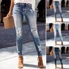 Women's Shaping Skinny Jeans High Waisted Ripped Distressed Denim Pants Stretchy Legging Jean Trousers