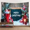 Домашний декор, рождественский гобелен, подарок, зимняя ночь, принт, подвесной камин, принт, Настенный декор, фон, ткань, Tapeçaria de natal