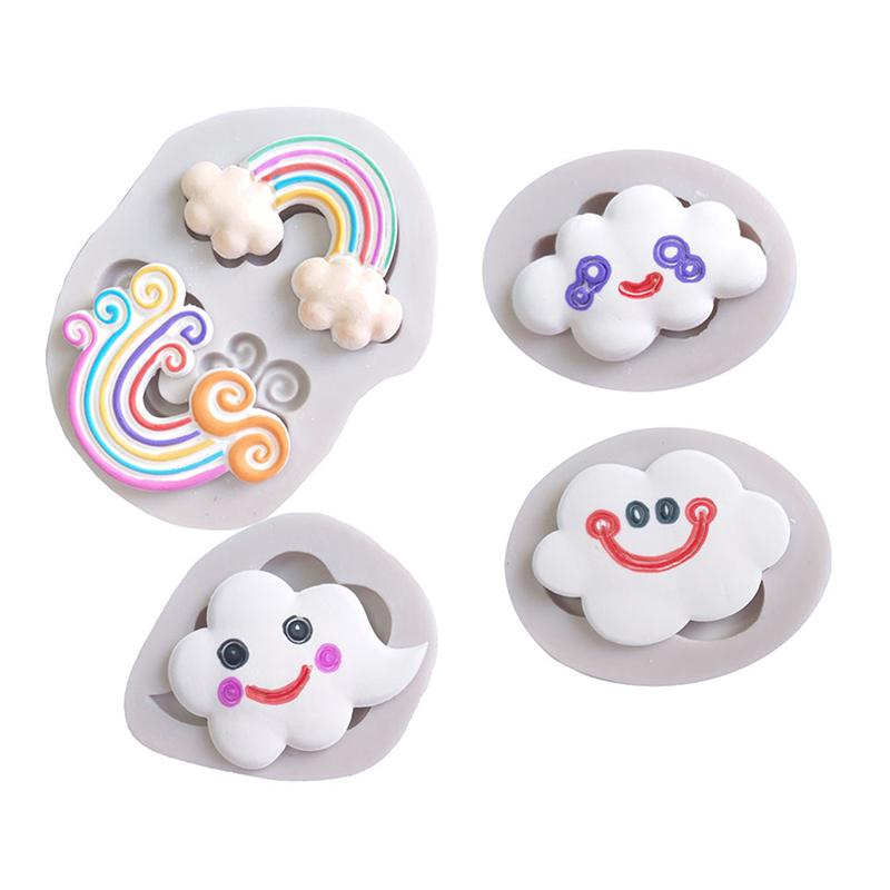 Радужная силиконовая форма для сахаропластики, форма для выпечки кексов, форма для шоколада, инструменты для украшения торта из мастики, форма для рукоделия своими руками