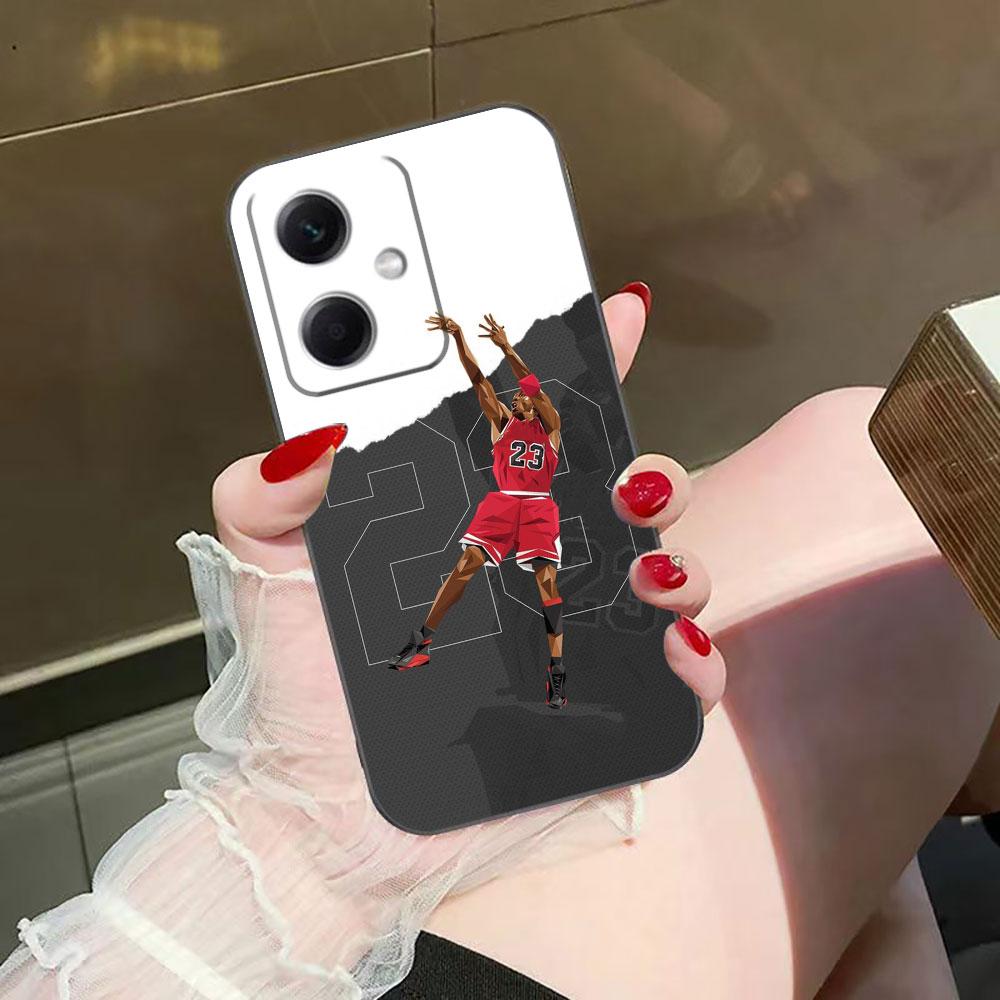 Чехол для телефона с номером 23 по баскетболу для Redmi Note 15 14 13 12 12S 11 11T 11S 10 9T 9 Pro Силиконовый чехол Funda DIY Оболочка Capa Чехол