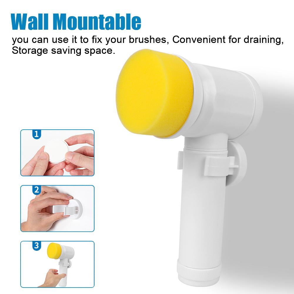 Щетка для мытья ванной комнаты, щетка для чистки ванны, 5-в-1, кухонный инструмент для чистки, многоцелевая электрическая щетка USB-типа, ручная