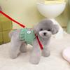Korean Striped Pet Chest Back Traction Rope Cartoon Dog Harness Creative Pet Clothing  Pet Supplies