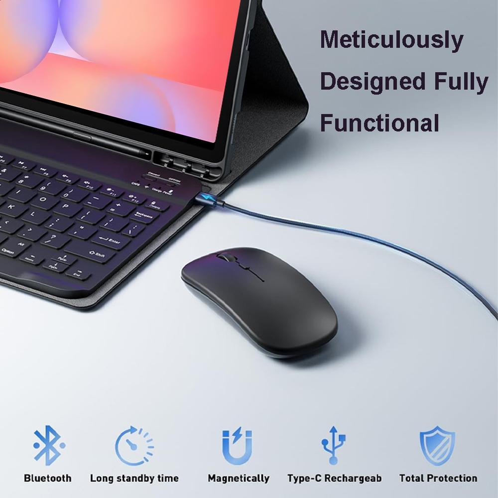 Case for Samsung Galaxy Tab S10 Lite 5G 10.9 Inch, Bluetooth Keyboard Cover for Galaxy Tab S10 Lite 10.9 SM-X400/X406B