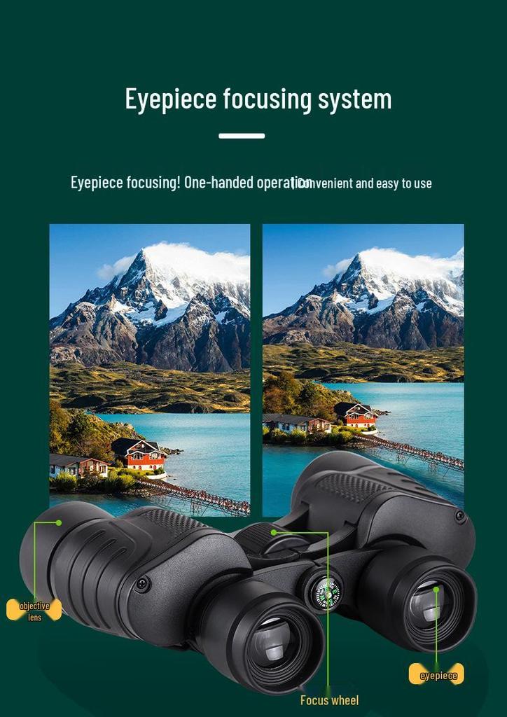 HD Magnification Binoculars: Ultra Clear, Low Light, Professional Grade for Outdoor, Concert, and Bird Watching