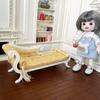 Мини-скамейка-кресло для отдыха своими руками для кукольного домика 1/12, деревянный диван