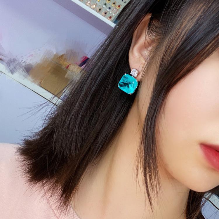 Серьги Wind Girl Простые, сдержанные, роскошные, подходящие друг другу серьги Горячие серьги Paraiba