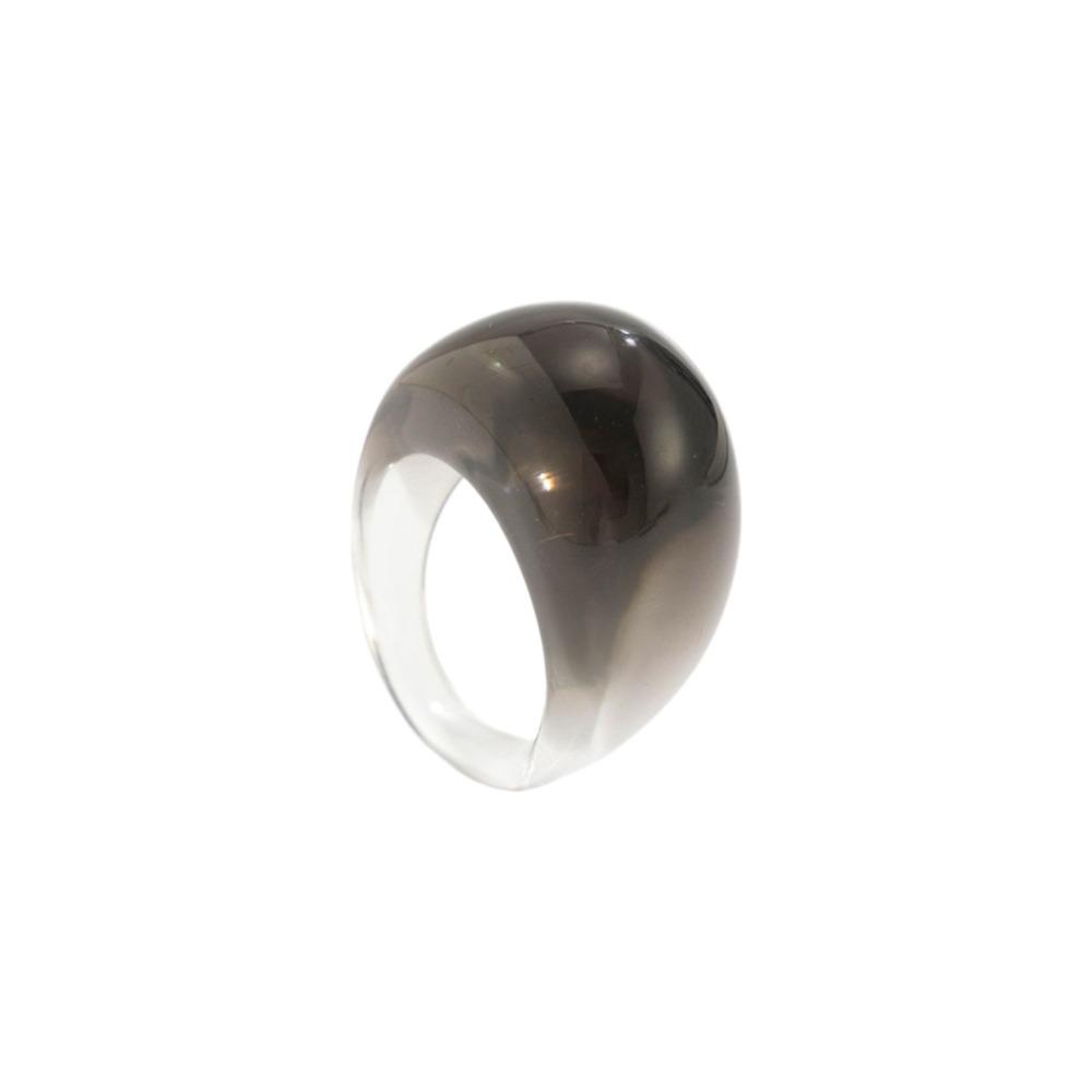 Dome Transparent Resin Ring Multicolour Irregular Ring Unique Acrylic Geometric Ring Jewelry