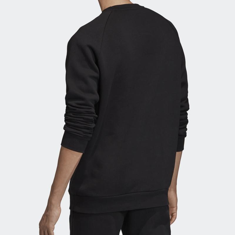 adidas Флисовая толстовка с круглым вырезом Originals Trf, мужские топы, черные EH6513