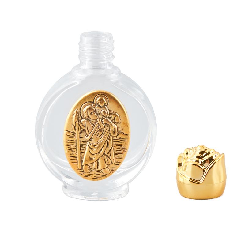 Пустая бутылка для святой воды с Иисусом, религиозная бутылка с крестом, христианские принадлежности для крещения