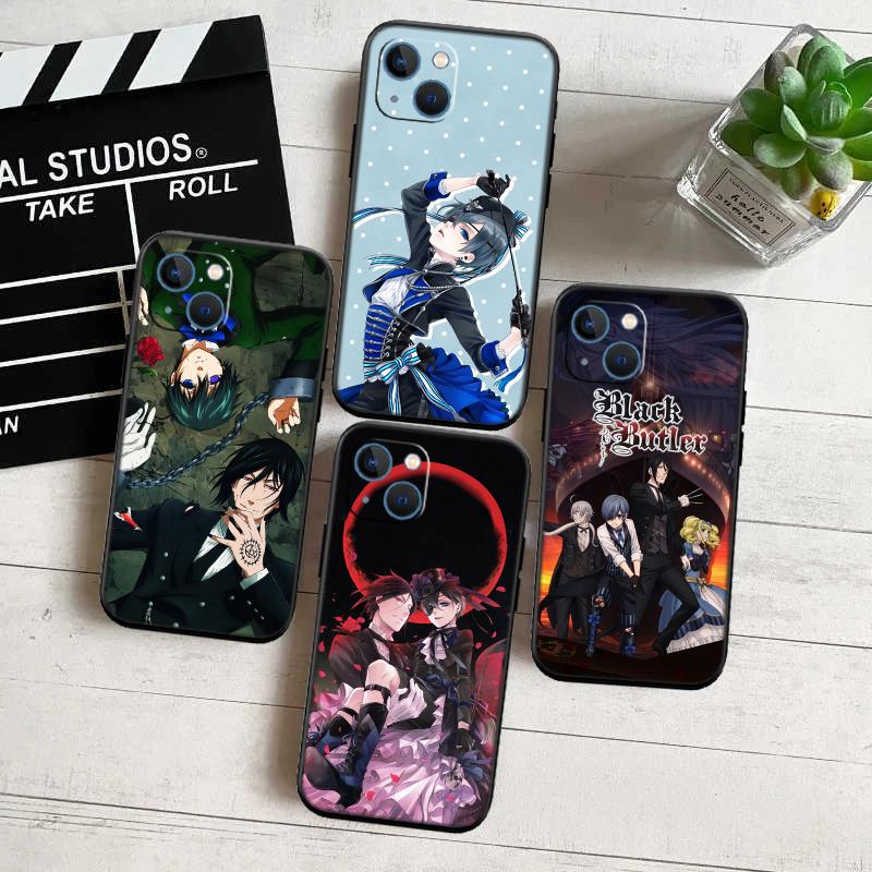 RP7 Black Butler Phone Case for Samsung Galaxy S20 S21 S22 Ultra FE + Plus A21S A22 A24 A25 A26 A30 A30S A31