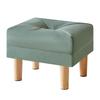 YMYNY Small Tech Fabric Chair with Sponge Padded and Wooden Shoe Stool for Living or Green Ottoman, Seat, Footrest, Room, Bedroom, Entryway,