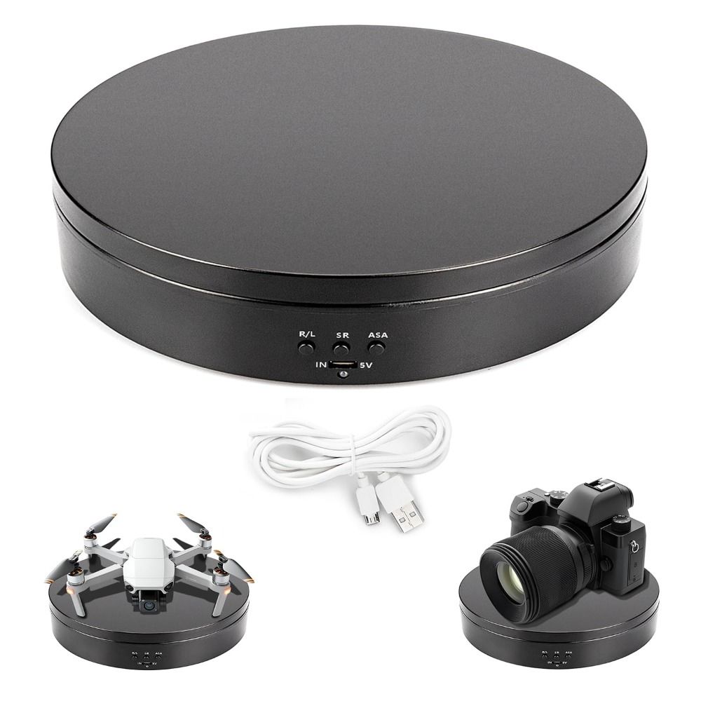 3 Speeds Electric Rotating Display Stand Motorized 360 Degree Turntable  Product Displays