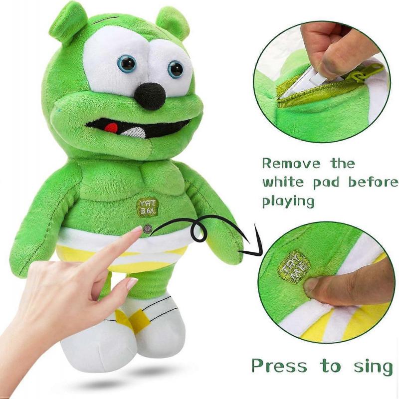 SSRGV 12-дюймовая плюшевая игрушка-медведь, поющая песню медведя, игрушка, мягкая кукла, для детей, подарок на день рождения, рождественские принадлежности для вечеринки
