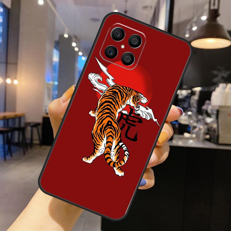 Японский Тигр Для Honor Magic 7 5 6 8 Pro Чехол Для Honor 200 400 Lite 70 90 X8c X8b X9a X9b X9c X9d Win RT