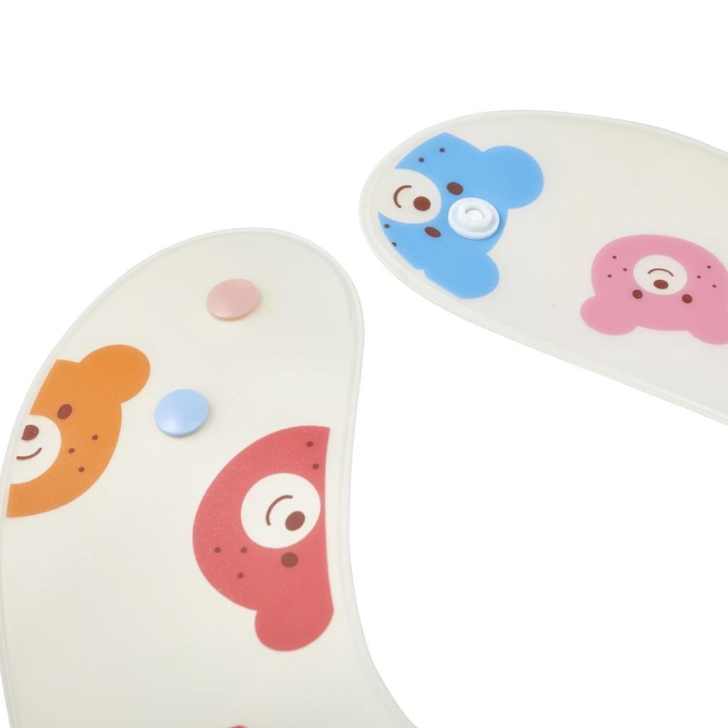 MIKIHOUSE HOT BISCUITS Lunch Boys and Size Bib, Girls, Baby, Kids, White, Unavailable, 70-2985-148