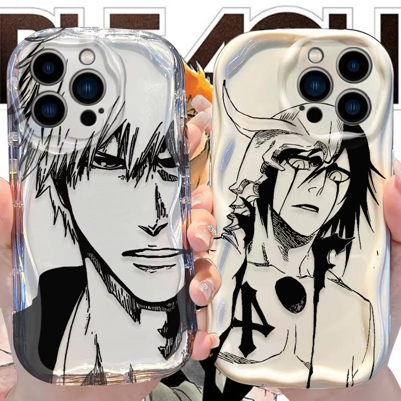 Аниме Блич Волна Чехол для телефона для iPhone 17 Air 16 15 14 13 12 11 Pro Max Plus Mini SE2020 2022 Ударопрочный Силиконовый Задний Чехол