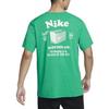 Nike T Shirts Men's Green Crew Neck Moderate Straight Fit DX0907-324