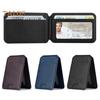 Card Sleeve for iPhone 16/15/14/13/12 for Mag-Safe Wallet Lightweight Magnetic Phone Wallet Faux Leather RFID Blocking Card Holder Adjustable Angle