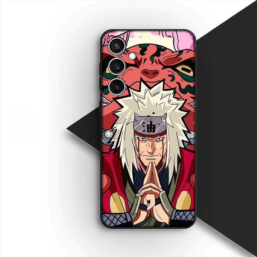 Jiraiya Narutos Sasuke Silicone Phone Cover for Samsung Galaxy S25 S24 S23 FE Ultra Plus S7 Edge S25+ S23+ A56 5G Soft Case