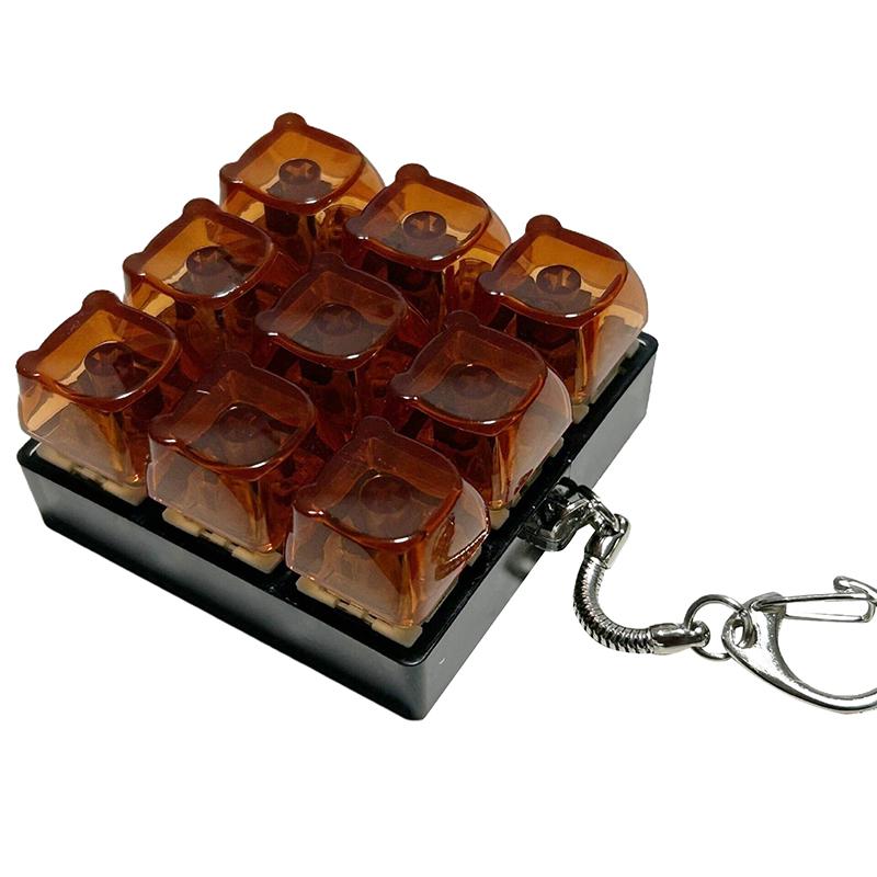 1/9 Keys Mechanical Keyboard Axis Tester Button Keycap Keychain Keyboard Keychain Toy Finger Keyboard Caps Toy