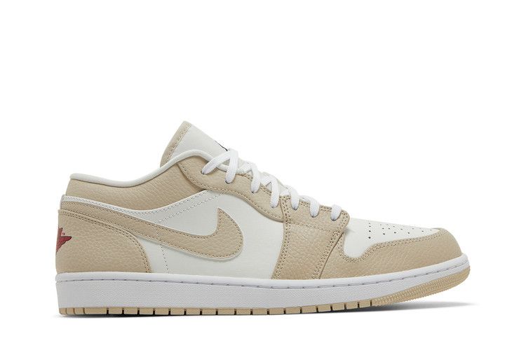 Men's Sneakers Nike Jordan 1 Low SE Sail Rattan University Red Sail/Rattan-White-Black-University Red
