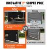 Black Retractable Patio Screen 236 Inch In Length Office Dividers 71Inch In Height Retractable Screen Partition Wall Outdoor Retractable Gate