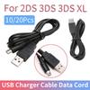 10/20 шт. 1 м USB-кабель для зарядки, кабель для передачи данных, USB-кабель для зарядки для 2DS NDSI 3DS 3DSXL NEW 3DS NEW 3DSXL