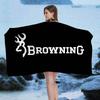 B-Browning Логотип Микрофибра Пляжное полотенце Впитывающее Быстросохнущее Мягкое Йога Плавание Курорт Альпинизм Полотенце
