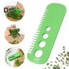Многоразовый инструмент для снятия листьев с четырьмя отверстиями, плоский гребешок, нескользящий многоцелевой пластиковый инструмент для удаления листьев овощей и трав, кухонный гаджет