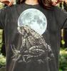 Vintage Moon Toad 90s Graphic Style Comfort Colors® Tshirt, Animal Lover Retro Frog Faded Tee, Nature Y2K Streetwear 2000s Toad Gift