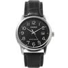 Men's Leather Band Wrist Watch MTP-V002L-1B