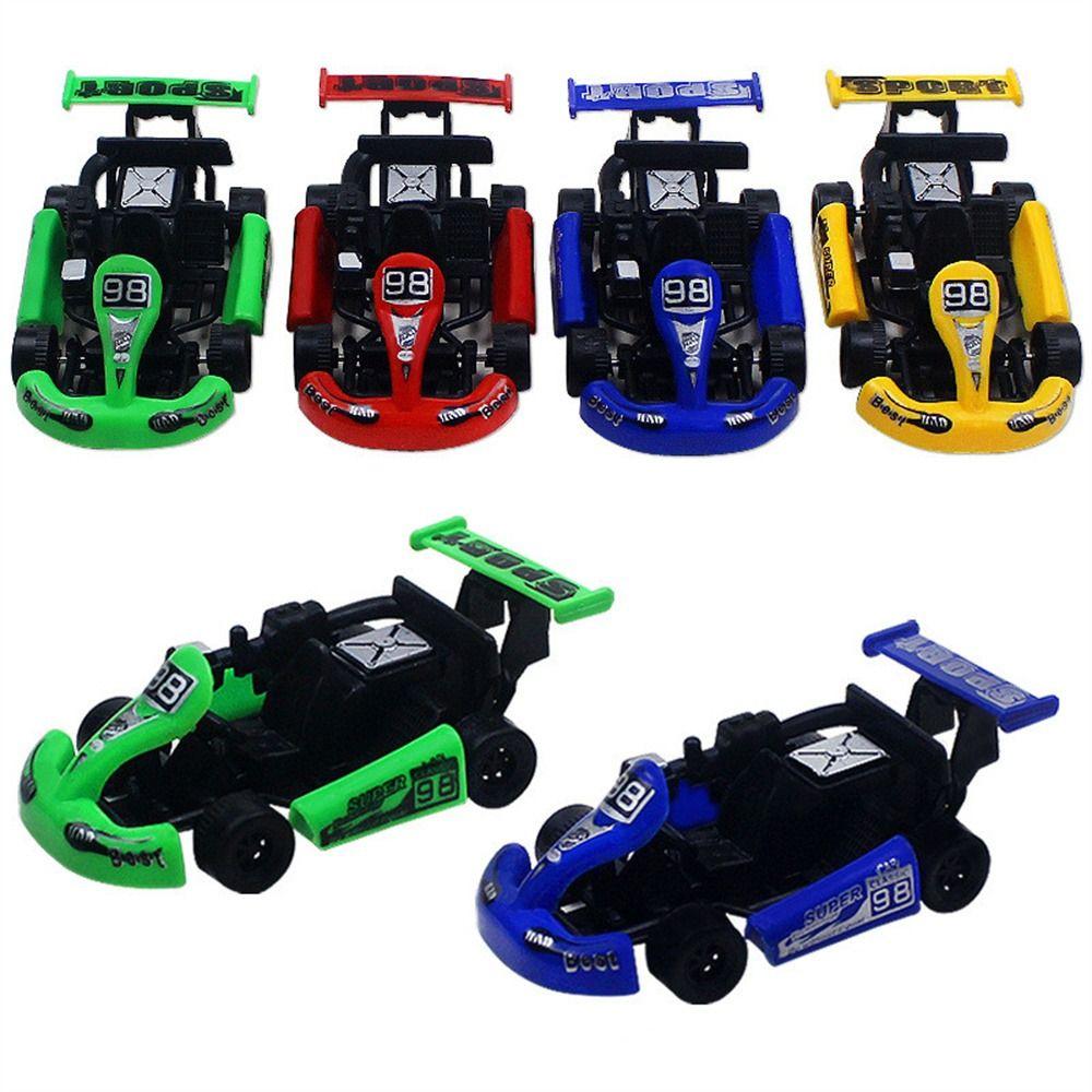 Игрушка-машина Гоночная модель Карт Четырехколесный гоночный автомобиль Игрушка Детский подарок Инерционная машина Развивающая игрушка