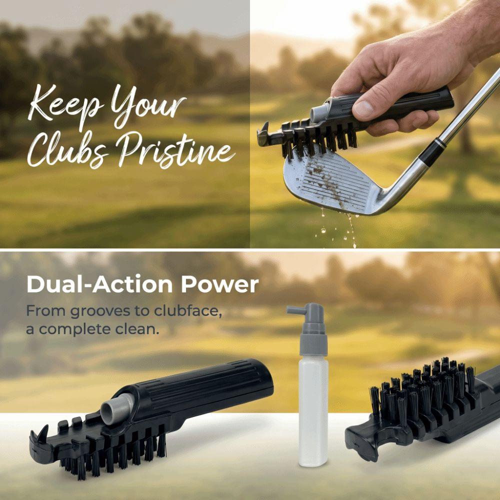 ABS Handle Golf Club Brush Detachable Bottle Cleaning Brush Golf Groove Cleaner Practice Bag