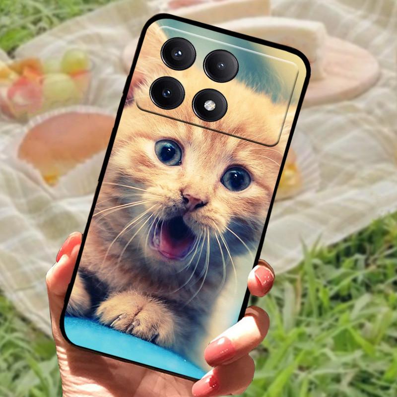 For Xiaomi Poco X6 Case Cover Poco X 6 X6 Pro 5G Silicone Soft Marble Black Bumper Funda Coque for Xiaomi Poco X6 Pro Protective