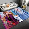 1 шт. Ковер с рисунком Disney Frozen Коврик для зоны Нескользящий ковер Ручная стирка Напольный коврик Подходит для гостиной Спальни Домашний декор