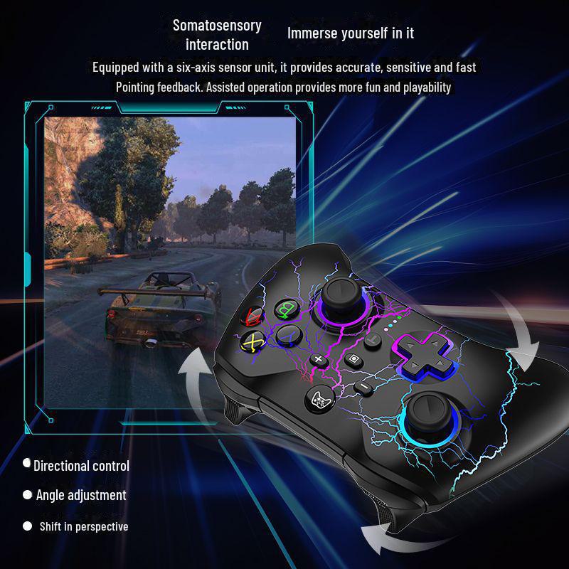 Беспроводной игровой контроллер с шестиосевой соматосенсорикой, двумя макрокнопками «назад» и эргономичным дизайном