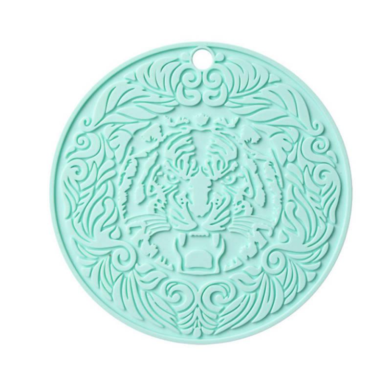 Натуральная пробка Круглый коврик для чашки Подставки для напитков Теплоизоляция Узорчатый коврик для держателя горшка Для журнального столика Настольные кухонные принадлежности