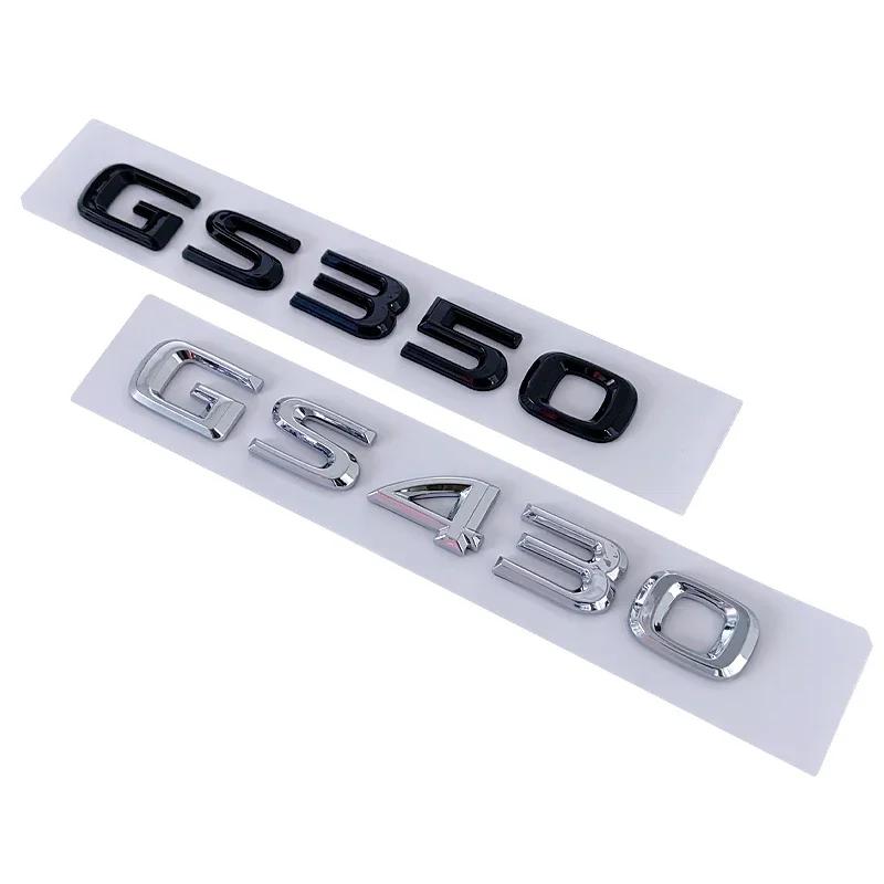 ABS Car Body Side Emblem Decals for Lexus GS300 GS350 GS400 GS430 GS460 Logo Rear Trunk Sticker Badge Accessories