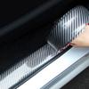 1 м углеродное волокно, резиновая формовочная полоса, мягкая черная отделка, полоса для бампера, сделай сам, защита для порога, защита кромок автомобиля, наклейки для автомобиля