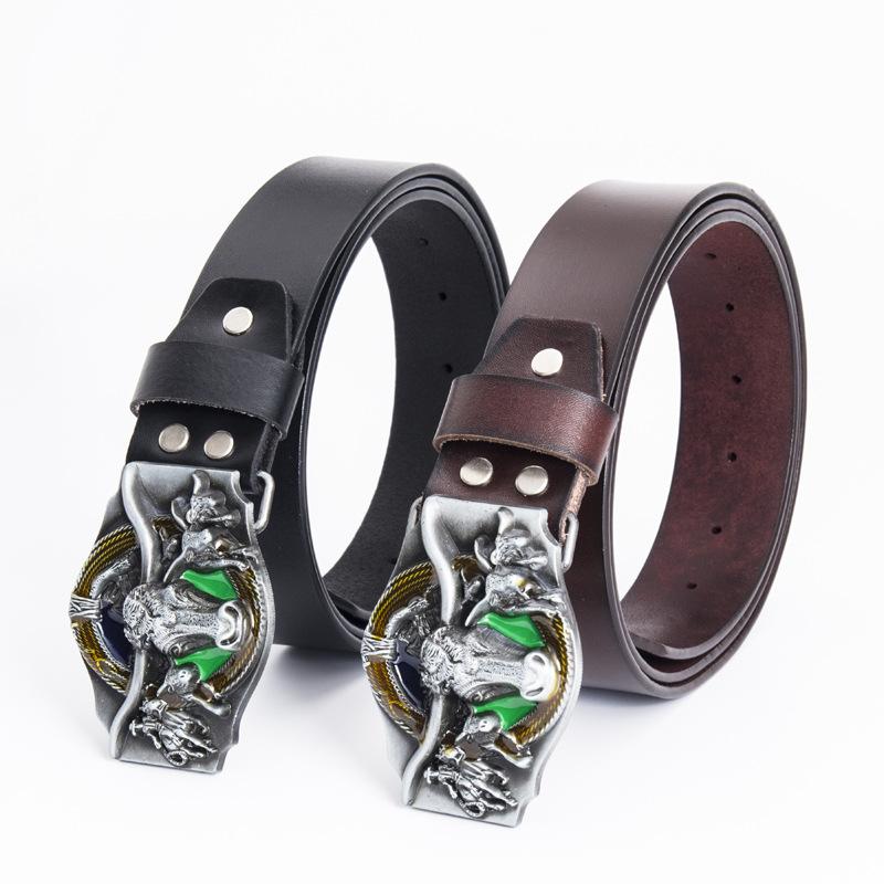 Ремень мужской литературный, однотонный, для среднего возраста, деловой, повседневный, с гладкой пряжкой, простой, персонализированный ремень